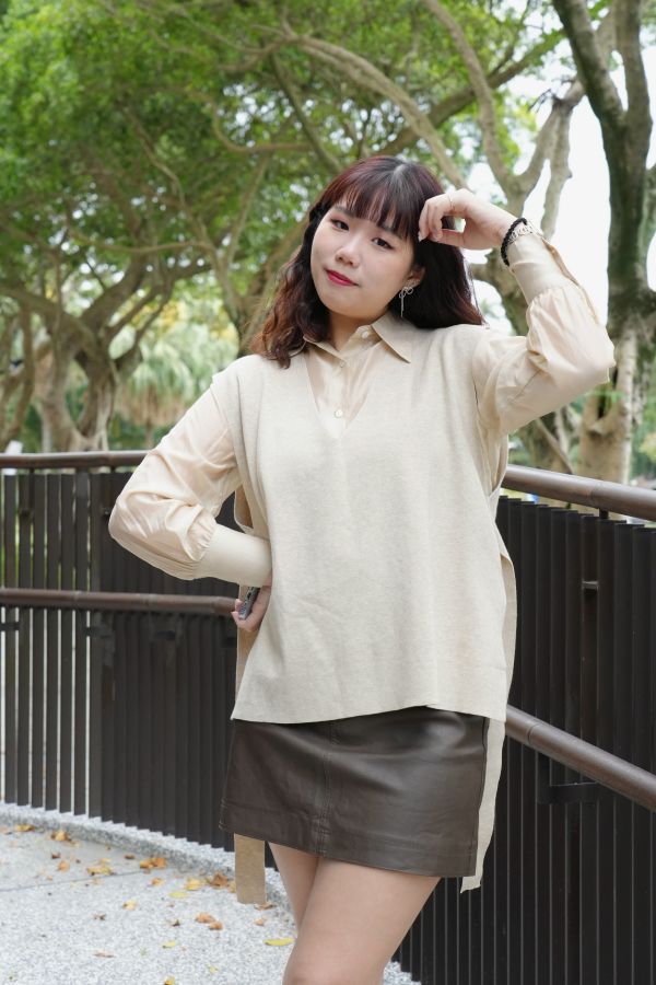 專櫃款設計包芯紗背心 包芯紗背心、專櫃款背心、日系針織上衣、氣質背心、百搭針織、女裝背心、舒適毛衣、日系穿搭、通勤上衣、設計款背心