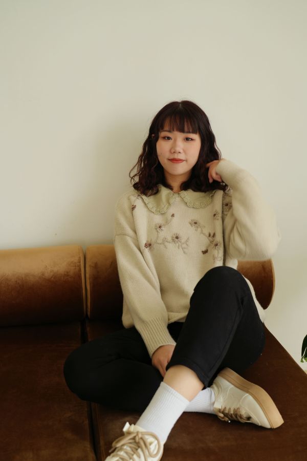 立體花花毛衣 立體花毛衣、日系針織、花朵毛衣、甜美毛衣、保暖針織、百搭上衣、秋冬毛衣、女裝針織、氣質毛衣、休閒毛衣