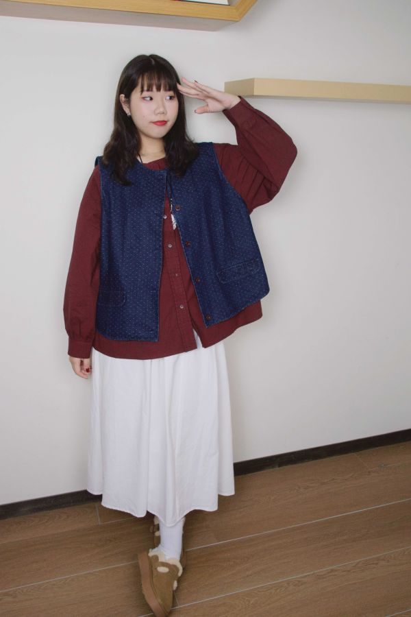 町風牛仔馬甲背心 