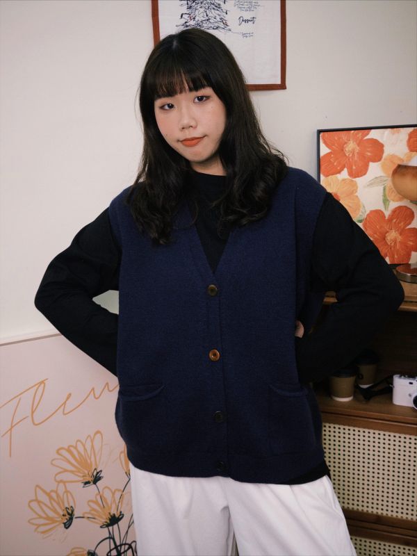 大口袋馬甲背心 