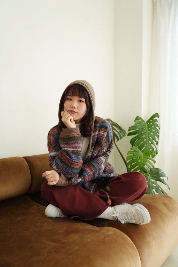 民族風綁帶條紋外套 民族風外套、綁帶外套、條紋針織外套、羊毛混紡外套、設計款針織、文青風外套、秋冬外套、民族風條紋、針織開襟外套、特色外套