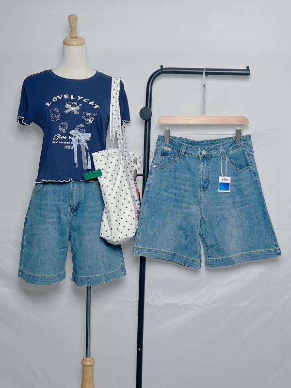 日常四分褲 女生高腰短褲、四分褲穿搭、顯腿長短褲、夏季休閒褲推薦、四分褲女休閒、夏天短褲推薦