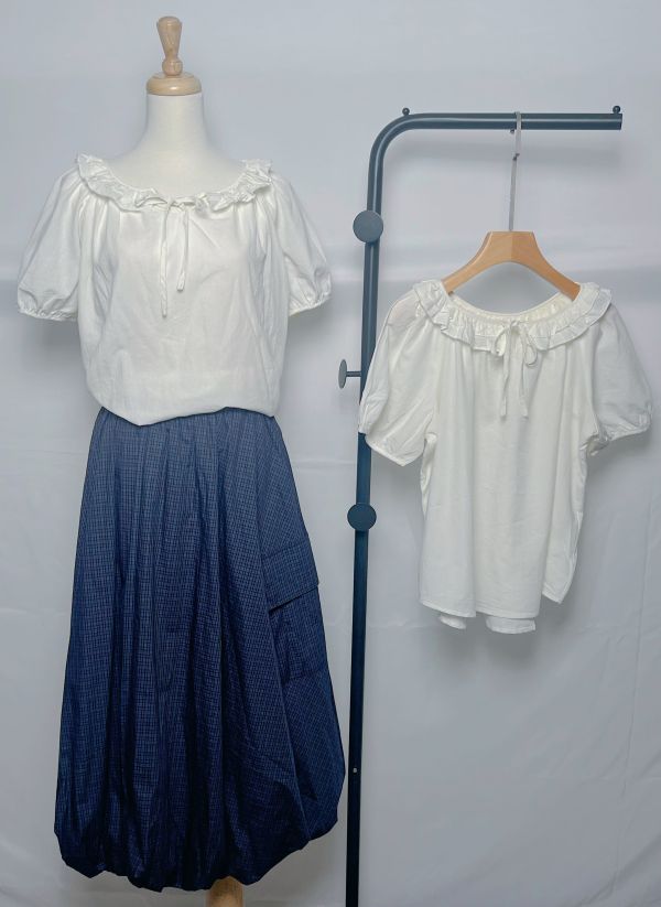 元氣滿滿棉麻上衣 夏日透氣上衣、元氣感穿搭、清新棉麻風、日系風格上衣