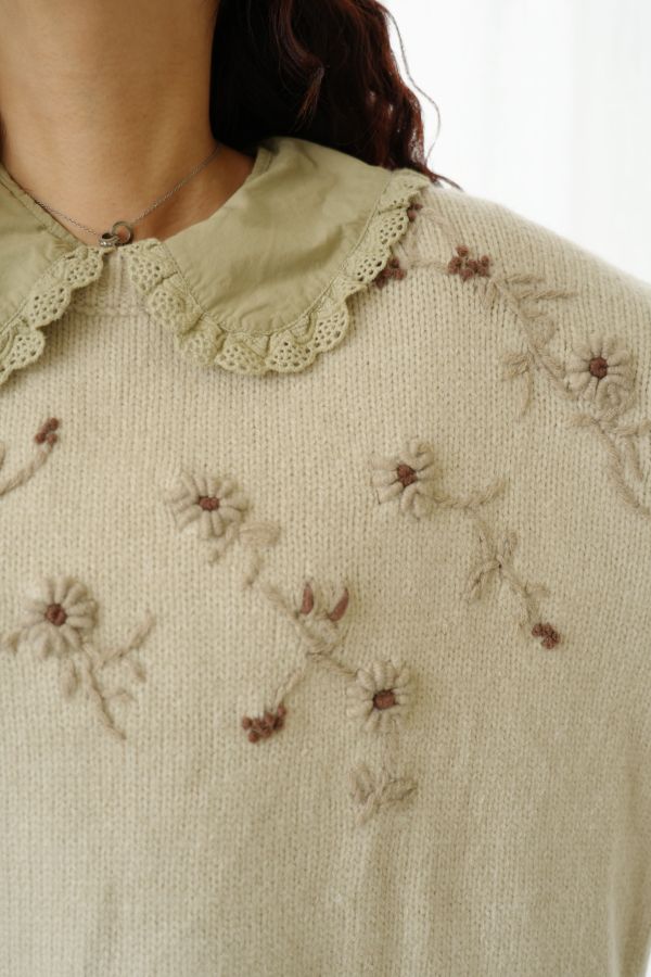 立體花花毛衣 立體花毛衣、日系針織、花朵毛衣、甜美毛衣、保暖針織、百搭上衣、秋冬毛衣、女裝針織、氣質毛衣、休閒毛衣