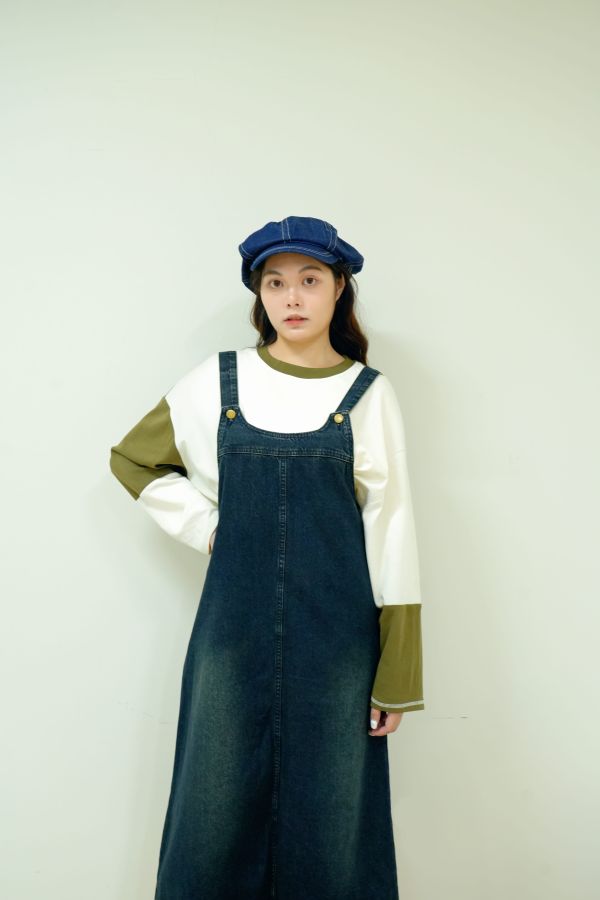 復刻時光牛仔吊帶裙 牛仔吊帶裙, 牛仔連身裙, 吊帶裙推薦, 復古牛仔裙, 顯瘦吊帶裙, 可調肩帶吊帶裙, 丹寧吊帶裙, 日常百搭裙, 復古風穿搭, 吊帶裙穿搭