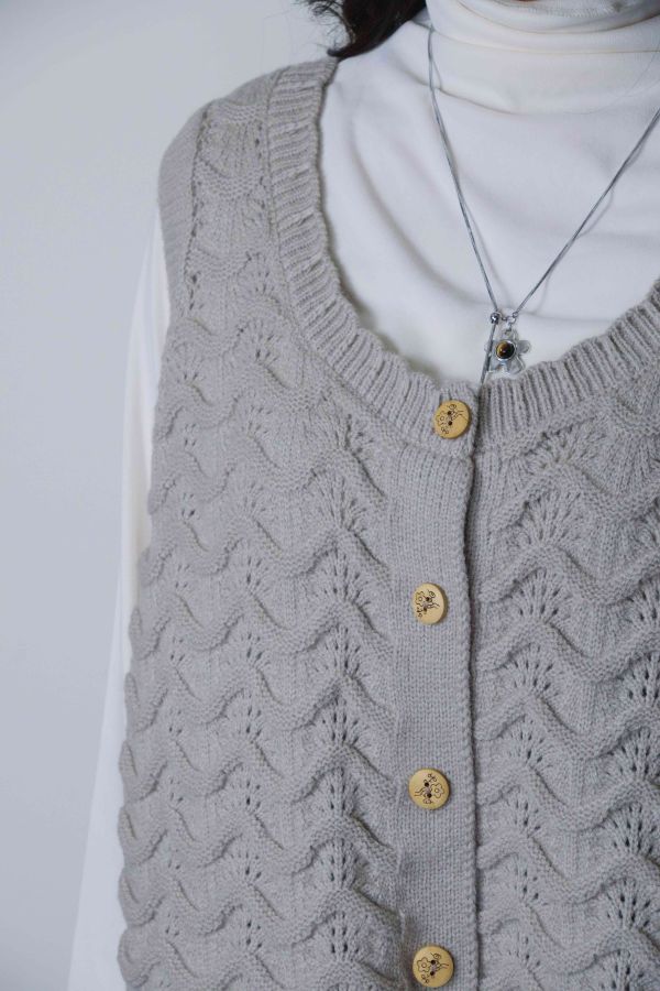 輕語針織毛衣背心 