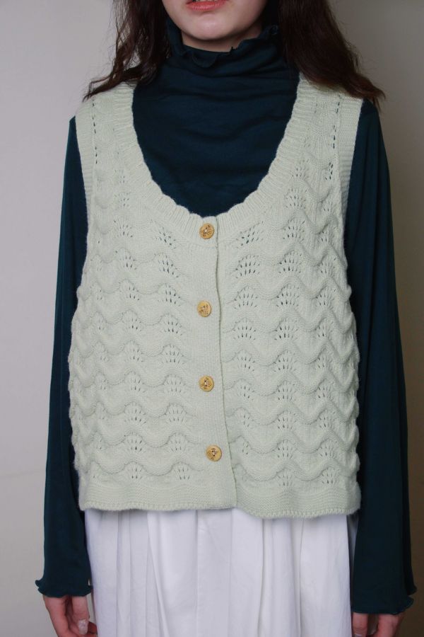 輕語針織毛衣背心 