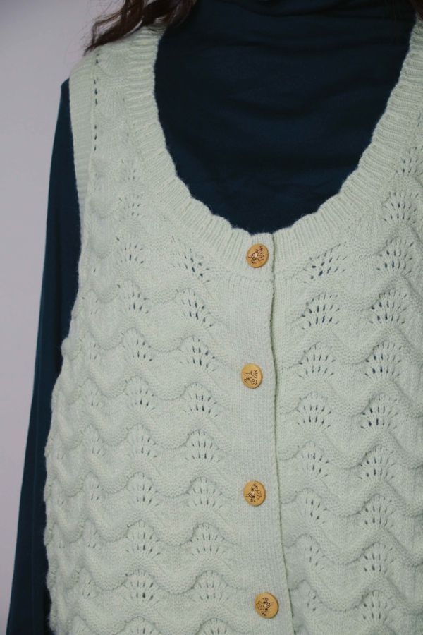 輕語針織毛衣背心 