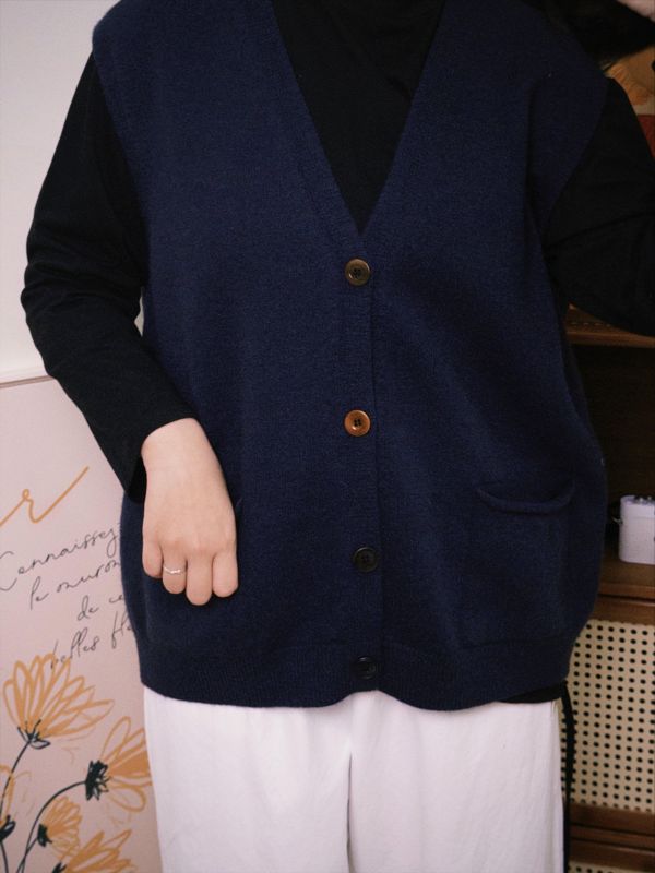 大口袋馬甲背心 