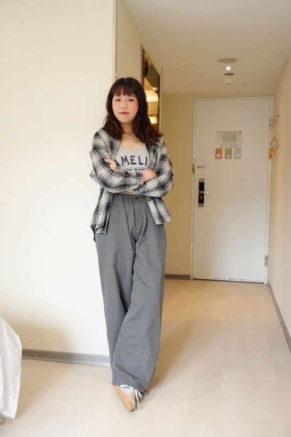 質感抽繩工裝褲 工裝褲、抽繩褲、蜜桃絨長褲、日系休閒褲、舒適長褲、百搭褲款、女裝長褲、日系穿搭、街頭休閒褲、親膚長褲