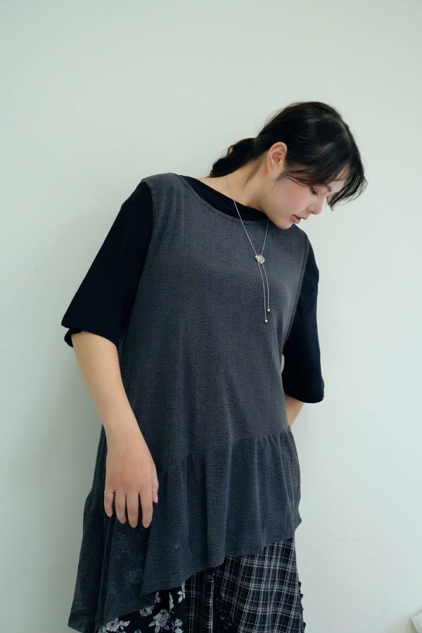 網紗疊穿背心 網紗背心、疊穿背心、多層次穿搭單品、百搭內搭上衣、時尚網紗單品