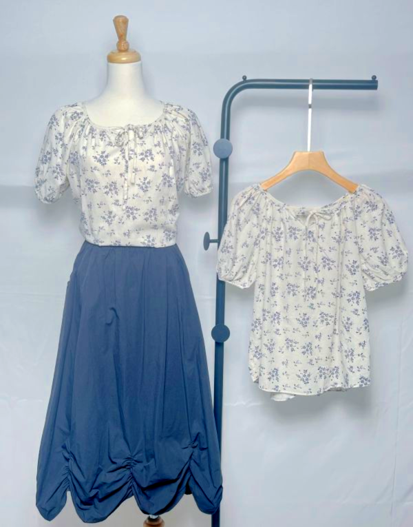 日暮田園衫 文青上衣、日系襯衫、日暮田園衫、自然系穿搭、棉麻上衣女、溫柔風穿搭、日系風格女裝