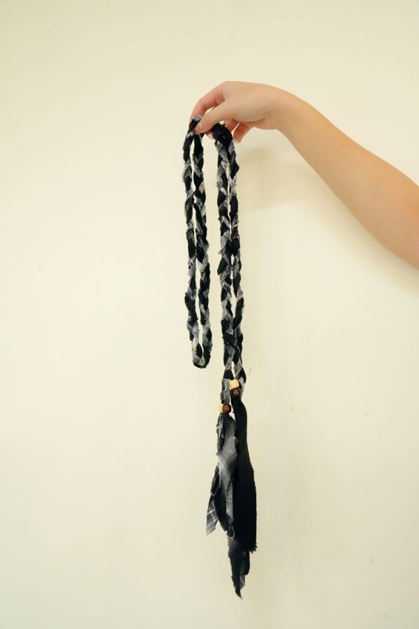 布織拼格腰鏈 布織腰鏈, 拼格腰鏈, 時尚腰鏈, 百搭腰鏈, 潮流配飾, 裝飾腰鏈, 女生腰鏈, 層次感配件, 腰部造型, 日常搭配腰鏈