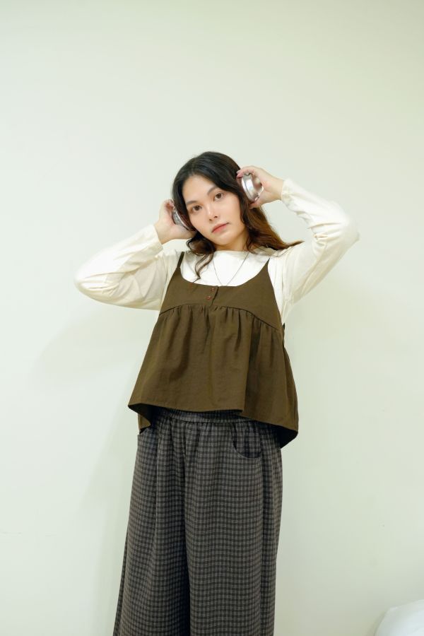 自在悠然休閒套裝 休閒套裝, 棉質套裝, 長袖打底套裝, 吊帶外搭套裝, 百搭套裝, 舒適套裝, 日常穿搭套裝, 悠閒套裝, 女生休閒裝, 居家外出套裝