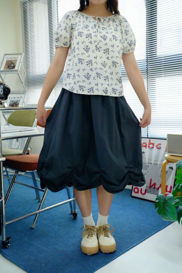 晨霧花瓣裙 花瓣裙、日系長裙、文青風穿搭、森林系穿搭