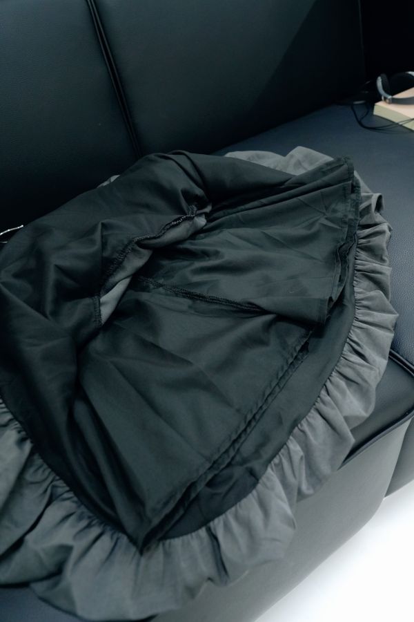 心動花苞系列 花苞裙, 安全褲裙, 黑灰白裙, 百搭裙, 日常裙, 女生裙款, 舒適裙, 內搭安全褲, 氣質裙, 甜美裙