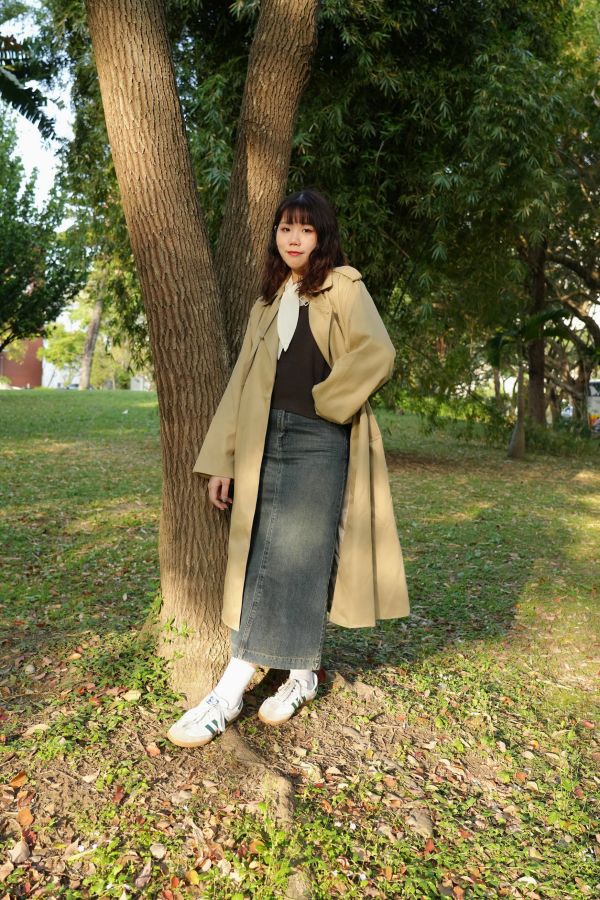 一秒變歐膩長版風衣 長版風衣、韓系風衣、歐膩風穿搭、氣質外套、韓系外套、修身風衣、秋冬外套、百搭外套、韓劇穿搭、時尚女裝