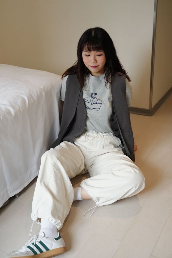 質感抽繩工裝褲 工裝褲、抽繩褲、蜜桃絨長褲、日系休閒褲、舒適長褲、百搭褲款、女裝長褲、日系穿搭、街頭休閒褲、親膚長褲