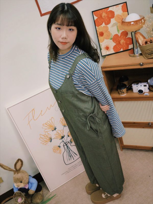 輕柔彈彈條紋Ｔ 