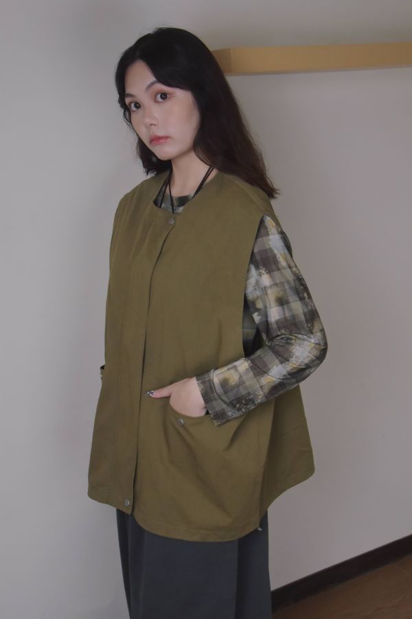 over line無畏界線工裝背心 