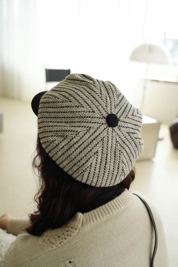 線條報童帽 線條報童帽、英倫風帽子、復古報童帽、秋冬帽、質感帽款、百搭帽、男女帽、文青帽、時尚帽、造型帽、線條帽子、秋冬穿搭配件