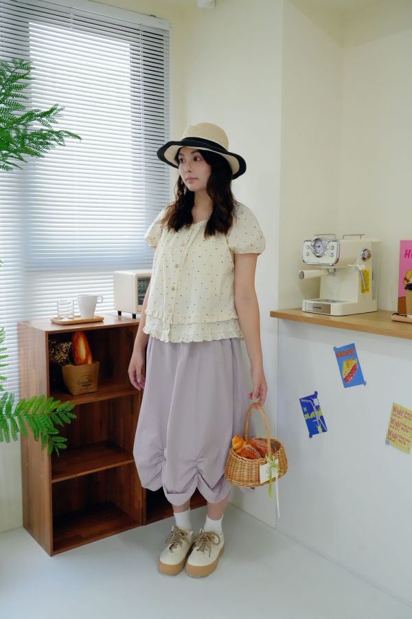 晨霧花瓣裙 花瓣裙、日系長裙、文青風穿搭、森林系穿搭