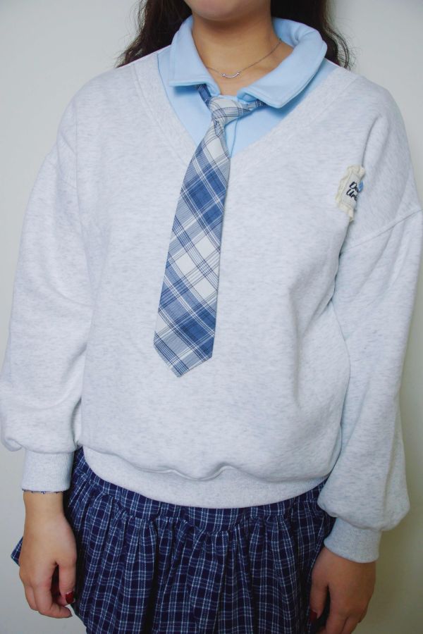 繽紛馬卡龍假兩件大學T 