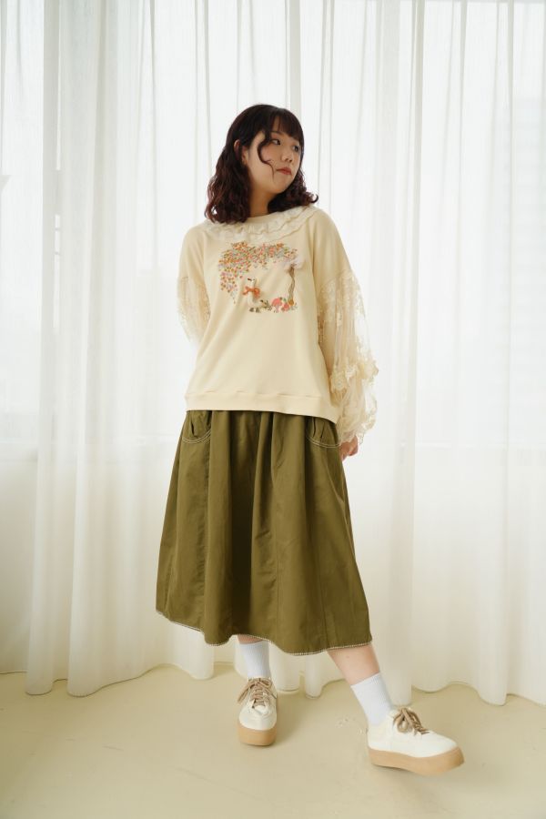 明線滾邊日系A字裙 A字裙、日系裙款、棉質裙、百搭裙、明線滾邊裙、氣質裙、日系穿搭、女裝裙、甜美裙款、通勤裙