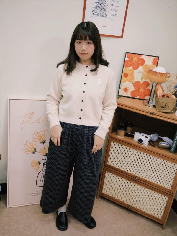 有格調的日系格紋褲 