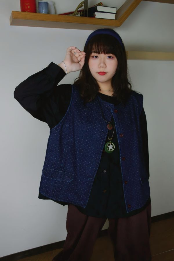 町風牛仔馬甲背心 