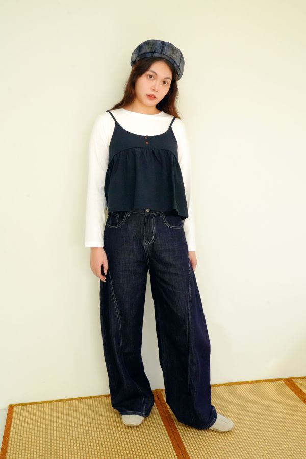 自在悠然休閒套裝 休閒套裝, 棉質套裝, 長袖打底套裝, 吊帶外搭套裝, 百搭套裝, 舒適套裝, 日常穿搭套裝, 悠閒套裝, 女生休閒裝, 居家外出套裝