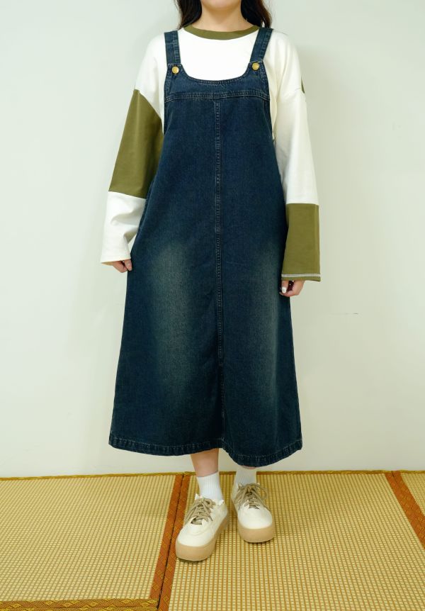 復刻時光牛仔吊帶裙 牛仔吊帶裙, 牛仔連身裙, 吊帶裙推薦, 復古牛仔裙, 顯瘦吊帶裙, 可調肩帶吊帶裙, 丹寧吊帶裙, 日常百搭裙, 復古風穿搭, 吊帶裙穿搭