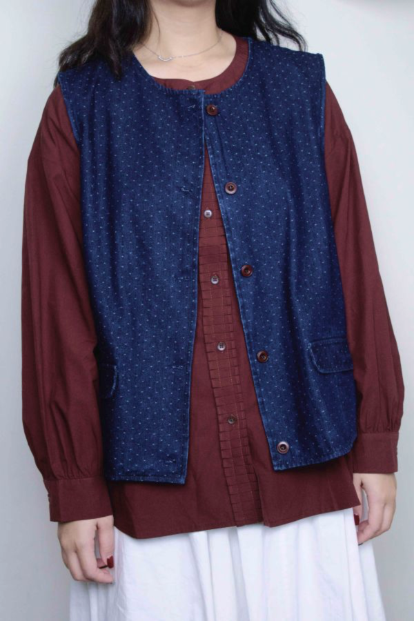 町風牛仔馬甲背心 