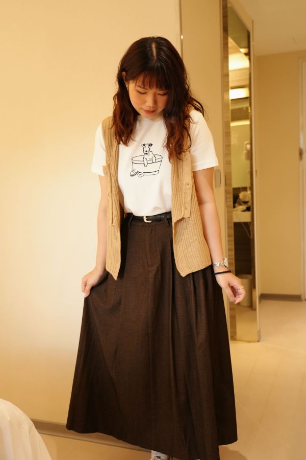 設計款彩釦針織背心 設計針織背心、彩釦背心、百搭背心、日系穿搭、層次穿搭、棉質針織、秋冬背心