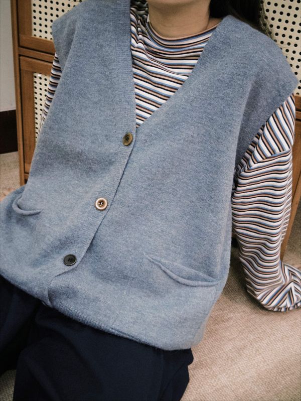 大口袋馬甲背心 