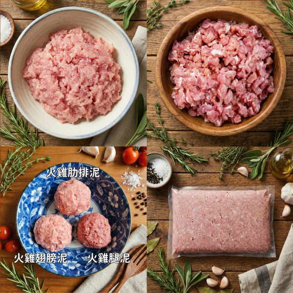 愛豆火雞鮮食:火雞胸絞肉 火雞腿絞肉  火雞肉骨泥 火雞絞肉, 火雞胸絞肉, 火雞腿絞肉, 火雞肉骨泥, 嘉義火雞, 自家農場, 真空冷凍, 高蛋白低脂, 補鈣食材, 冷凍肉品