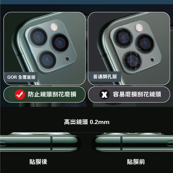 Apple iPhone 11/12/13/14/15/16  一體成形鏡頭保護貼 鏡頭膜 gor保護貼,iPhone保護貼,鏡頭保護貼