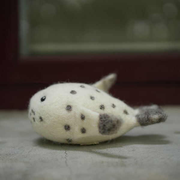 羊毛氈偶 | 海豹 保育類、羊毛氈, 手工羊毛氈, 羊毛氈製品, 紐西蘭羊毛,公平貿易商品,手作,禮物
