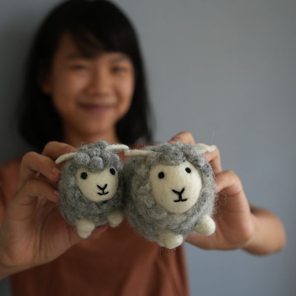 羊毛氈捲捲羊 羊毛氈, 羊毛氈, 手工羊毛氈, 羊毛氈製品, 紐西蘭羊毛,公平貿易商品,手作,禮物