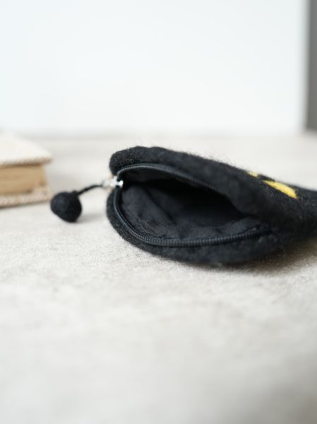 羊毛氈收納包 | 黑貓 零錢包, 羊毛氈收納, 手工羊毛氈, 羊毛氈製品, 紐西蘭羊毛,公平貿易商品,手作,禮物