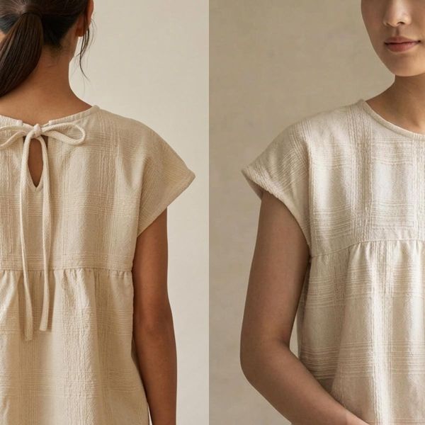 Woven cotton 梭織綿上衣 手染、手工、清邁、純棉、上衣、工藝、天然纖維