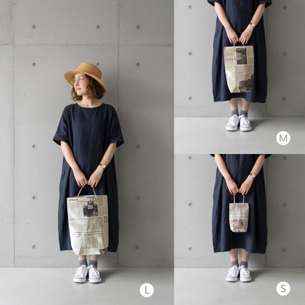 手工再生報紙提袋 (S / M / L) 樹皮纖維筆記本, 環保筆記本, 永續造紙, 不砍伐森林, 手工筆記本, 自然纖維, 環保文具,地球,環保,永續