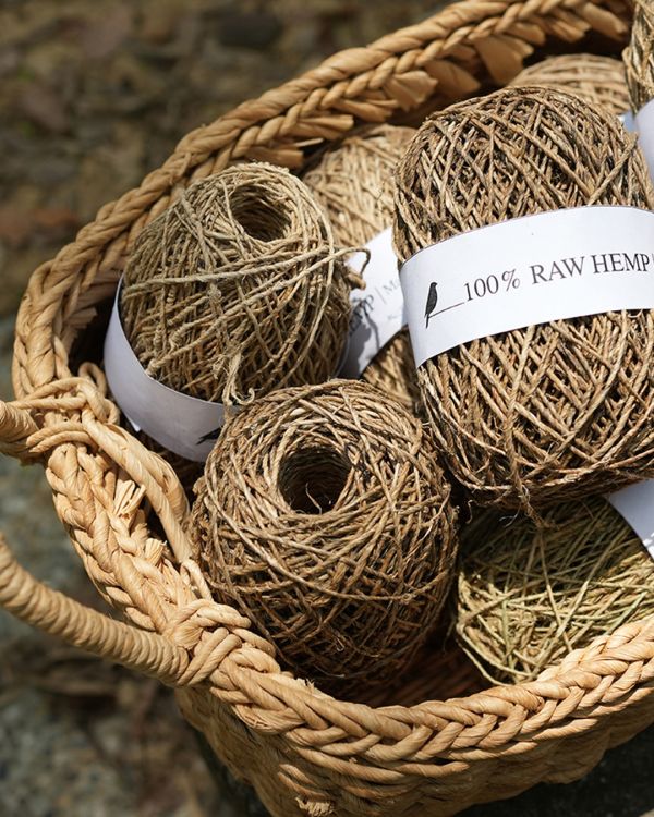 100%原生大麻纖維紗線(未染色) DIY, 公平貿易, 大麻纖維, 天然, 材料, 紗線, 編織