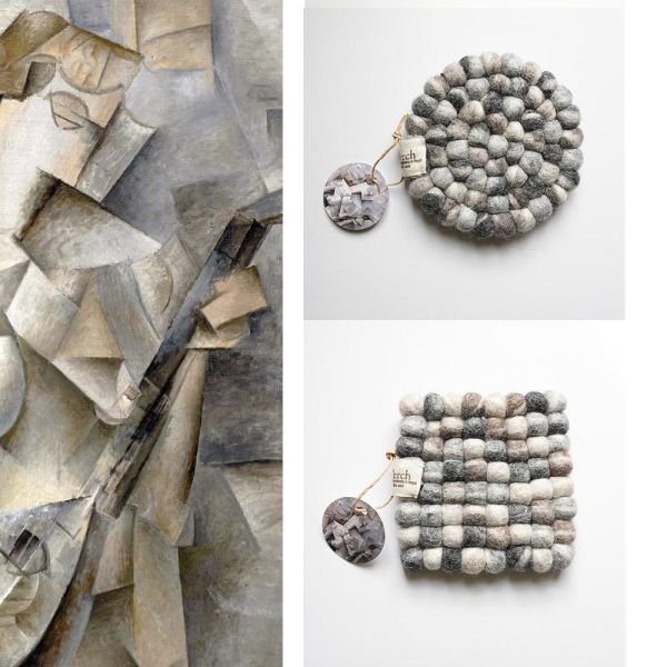 羊毛氈隔熱墊 |  畫家渲染系列 羊毛氈, 手工羊毛氈, 羊毛氈製品, 紐西蘭羊毛,公平貿易,手作,禮物,馬卡龍