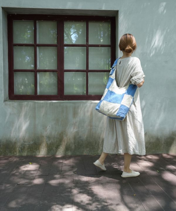 文藝青年拼布包 大麻纖維,手工包,尼泊爾,公平貿易,環保,拼布