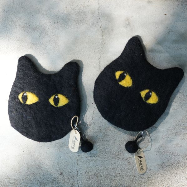 羊毛氈收納包 | 黑貓 零錢包, 羊毛氈收納, 手工羊毛氈, 羊毛氈製品, 紐西蘭羊毛,公平貿易商品,手作,禮物