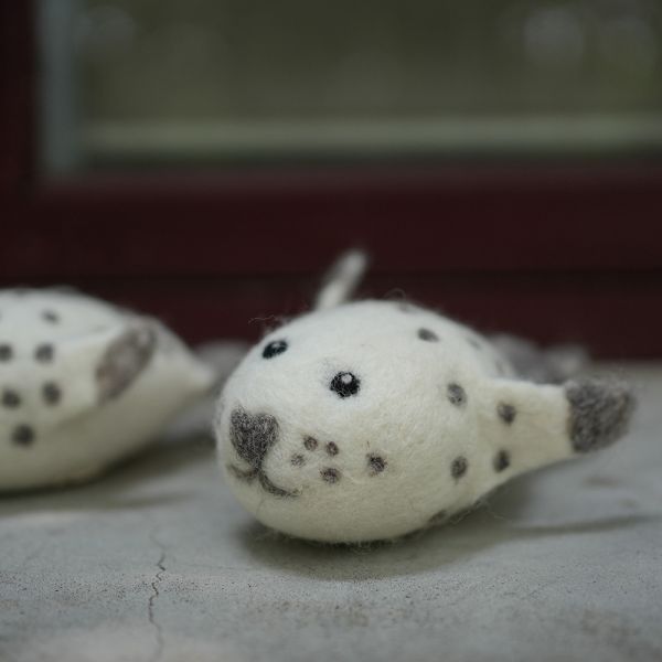 羊毛氈偶 | 海豹 保育類、羊毛氈, 手工羊毛氈, 羊毛氈製品, 紐西蘭羊毛,公平貿易商品,手作,禮物