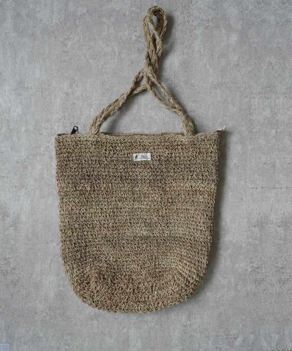 手工針織袋(拉鍊) 大麻纖維,手工包,尼泊爾,公平貿易,環保,針織