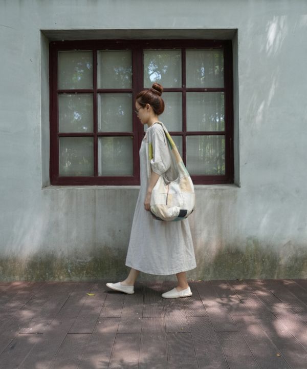 文藝青年拼布包 大麻纖維,手工包,尼泊爾,公平貿易,環保,拼布