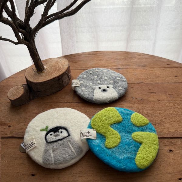 羊毛氈隔熱墊 | 極地系列 羊毛氈, 手工羊毛氈, 羊毛氈製品, 紐西蘭羊毛,公平貿易商品,手作,禮物